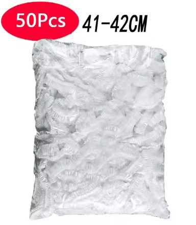 Capa plástica descartável para alimentos 50pcs