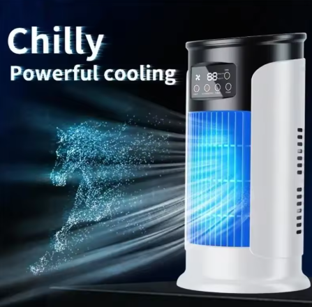 Mini Ar Condicionado e Humidificador Portátil (6 Velocidades)