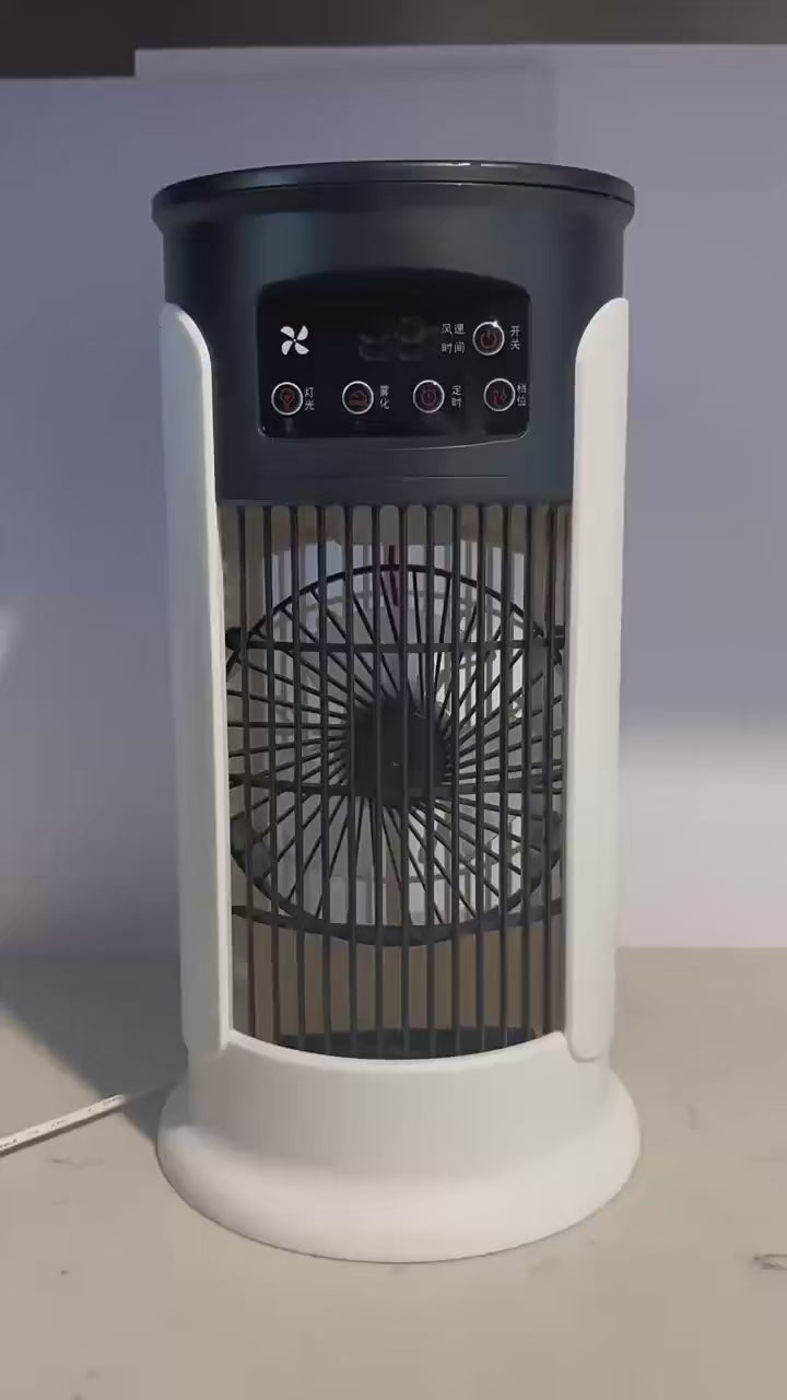 Mini Ar Condicionado e Humidificador Portátil (6 Velocidades)